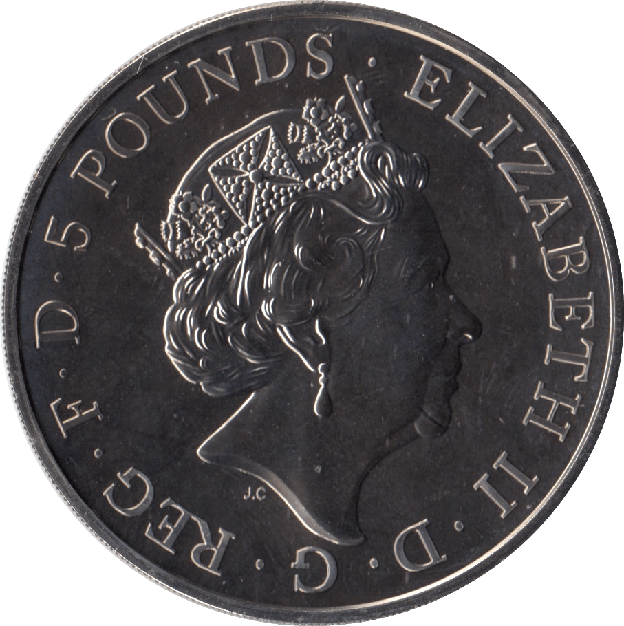2015 FIVE POUNDS BIRTH OF PRINCESS CHARLOTTE BRILLIANT UNCIRCULATED - £5 BU - Cambridgeshire Coins