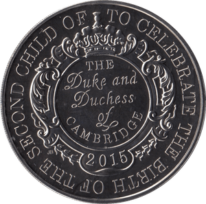 2015 FIVE POUNDS BIRTH OF PRINCESS CHARLOTTE BRILLIANT UNCIRCULATED - £5 BU - Cambridgeshire Coins