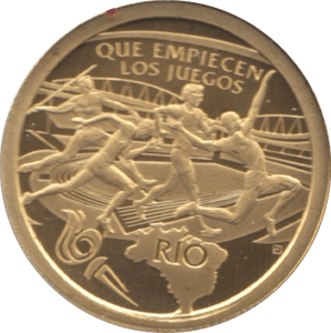 2015 GOLD 1000 GUARANIS PROOF RIO OLYMPICS PARAGUAY - Gold World Coins - Cambridgeshire Coins