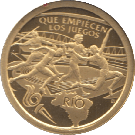 2015 GOLD 1000 GUARANIS PROOF RIO OLYMPICS PARAGUAY - Gold World Coins - Cambridgeshire Coins