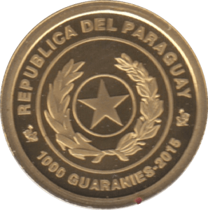 2015 GOLD 1000 GUARANIS PROOF RIO OLYMPICS PARAGUAY - Gold World Coins - Cambridgeshire Coins