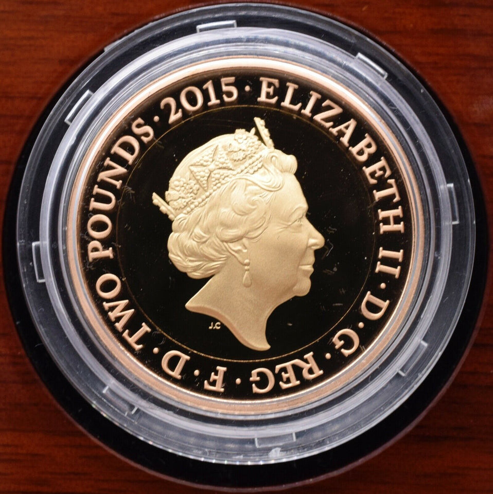2015 Gold Proof £2 800th Anniversary Magna Carta Coin Box COA Limited to 400 - Gold Proof £2 - Cambridgeshire Coins