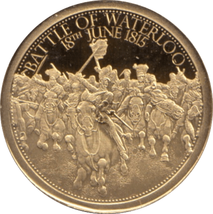 2015 GOLD PROOF BATTLE OF WATERLOO 1815 HISTORY OF BRITAIN WITH COA REF 13 - GOLD COMMEMORATIVE - Cambridgeshire Coins