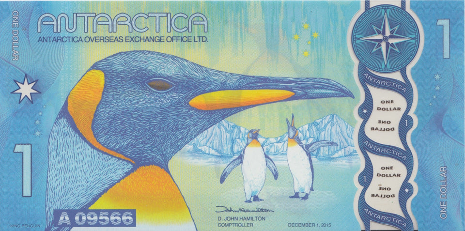 2015 ONE DOLLAR BANKNOTE ANTARCTICA REF 510 - World Banknotes - Cambridgeshire Coins