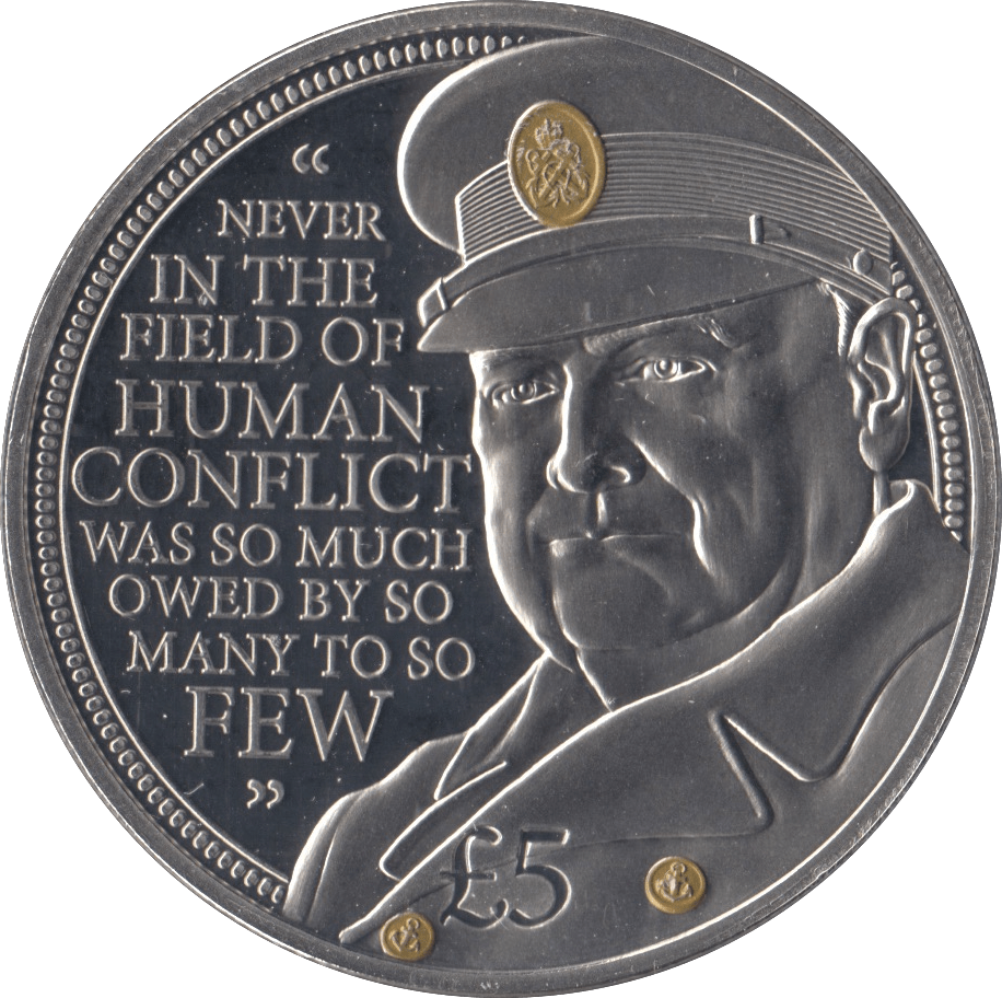 2015 PROOF JERSEY COMMEMORATIVE CHURCHILL COIN FIVE POUNDS - SILVER WORLD COINS - Cambridgeshire Coins