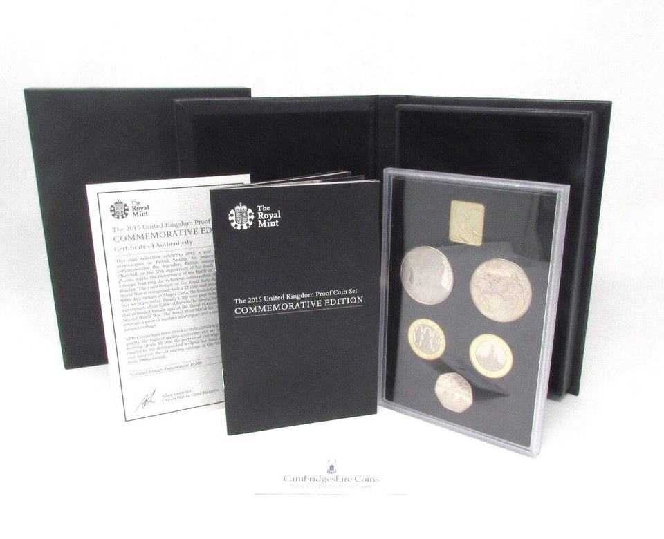 2015 ROYAL MINT COMMEMORATIVE PROOF SET - PROOF SET black - Cambridgeshire Coins