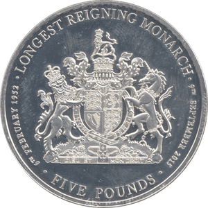 2015 SILVER LONGEST REIGNING MONARCH FIVE POUNDS ( PROOF ) - SILVER WORLD COINS - Cambridgeshire Coins