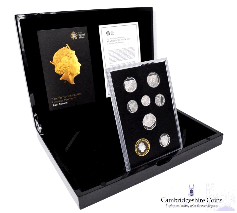 2015 Silver Proof 8 Year Coin British Set First Edition Royal Mint Box COA Gift - Silver Proof - Cambridgeshire Coins