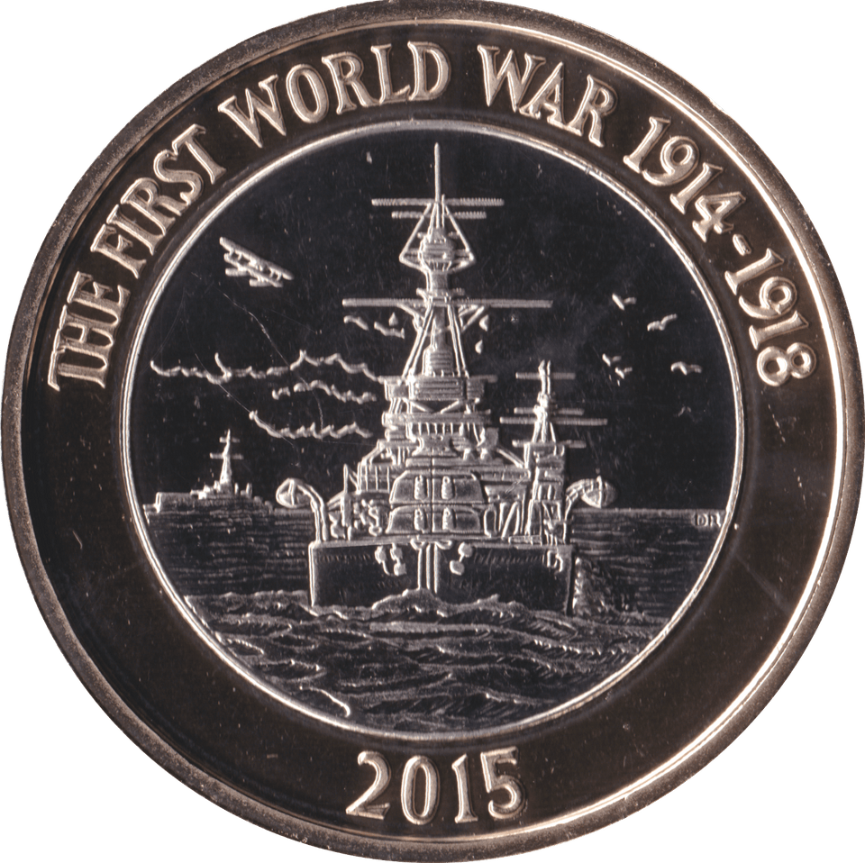 2015 TWO POUND £2 NAVY FIRST WORLD WAR BRILLIANT UNCIRCULATED BU - £2 BU - Cambridgeshire Coins