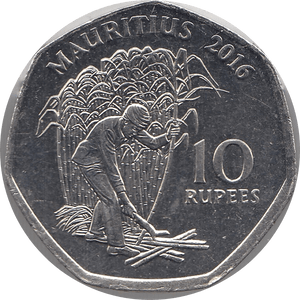 2016 10 RUPEES MAURITIUS - WORLD COINS - Cambridgeshire Coins