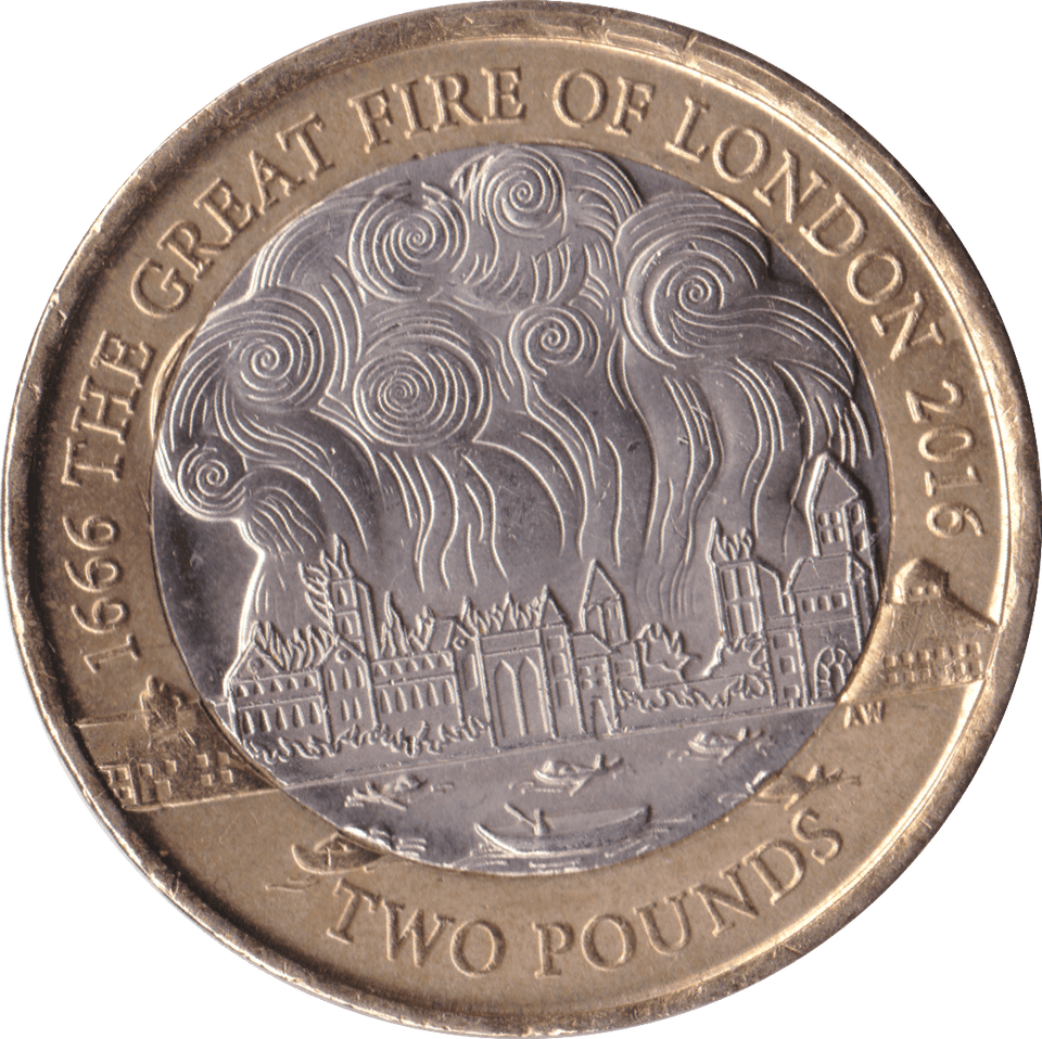 2016 £2 CIRCULATED GREAT FIRE OF LONDON - Cambridgeshire Coins
