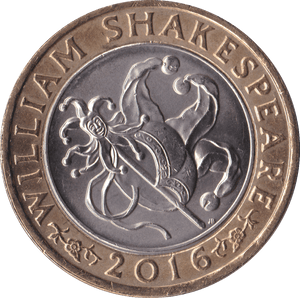 2016 £2 CIRCULATED SHAKESPEARE JESTER - £2 CIRCULATED - Cambridgeshire Coins