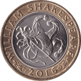 2016 £2 CIRCULATED SHAKESPEARE JESTER - £2 CIRCULATED - Cambridgeshire Coins