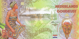2016 50 GULDEN PRIVATE ISSUE BANKNOTE NETHERLANDS GUINEA GHANA REF 1106 - World Banknotes - Cambridgeshire Coins