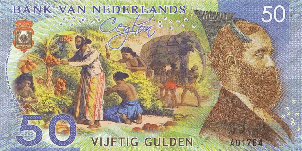 2016 50 VIJFTIG GULDEN NETHERLANDS CEYLON REF 1158 - World Banknotes - Cambridgeshire Coins