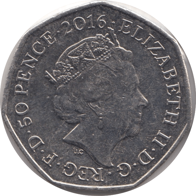 2016 50p MRS TIGGY-WINKLE COLOURED CIRCULATED BEATRIX COIN - BEATRIX POTTER - Cambridgeshire Coins