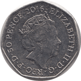 2016 50p MRS TIGGY-WINKLE COLOURED CIRCULATED BEATRIX COIN - BEATRIX POTTER - Cambridgeshire Coins