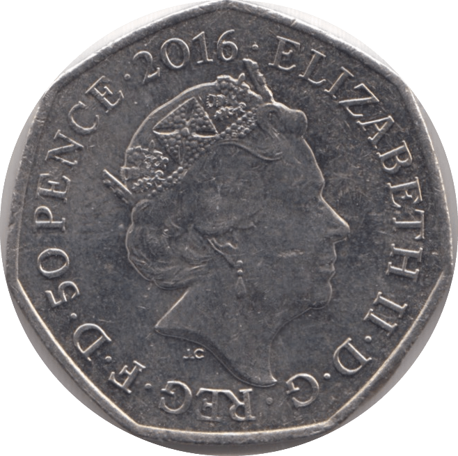 2016 50p PETER RABBIT COLOURED CIRCULATED BEATRIX COIN - BEATRIX POTTER - Cambridgeshire Coins