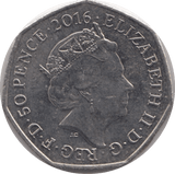 2016 50p PETER RABBIT COLOURED CIRCULATED BEATRIX COIN - BEATRIX POTTER - Cambridgeshire Coins