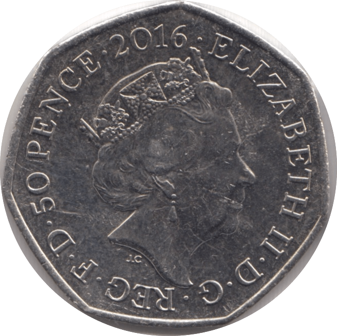 2016 50p SQUIRREL NUTKIN COLOURED CIRCULATED BEATRIX COIN - BEATRIX POTTER - Cambridgeshire Coins