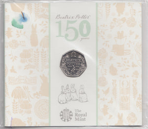 2016 BRILLIANT UNCIRCULATED 50P COIN BEATRIX POTTER PACK SEALED - 50p BU Pack - Cambridgeshire Coins