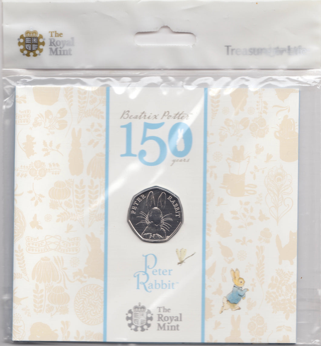 2016 BRILLIANT UNCIRCULATED 50P COIN BEATRIX POTTER PETER RABBIT SEALED - 50p BU Pack - Cambridgeshire Coins