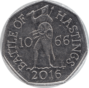 2016 CIRCULATED 50P BATTLE OF HASTINGS - 50P CIRCULATED - Cambridgeshire Coins