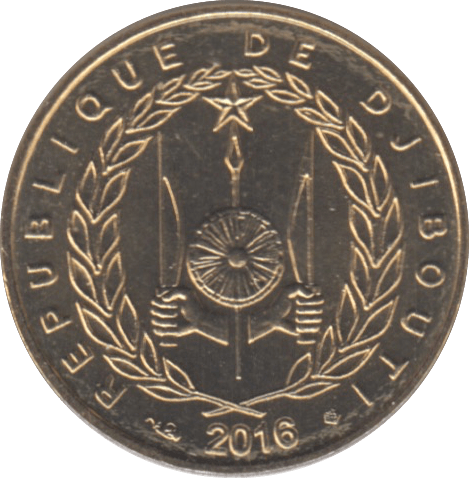 2016 DJIBOUTI 10 FRANCS - WORLD COINS - Cambridgeshire Coins