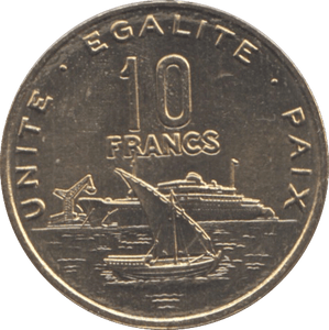 2016 DJIBOUTI 10 FRANCS - WORLD COINS - Cambridgeshire Coins