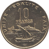 2016 DJIBOUTI 10 FRANCS - WORLD COINS - Cambridgeshire Coins