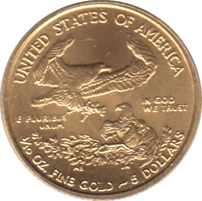 2016 GOLD FIVE DOLLARS USA 1 - Gold World Coins - Cambridgeshire Coins