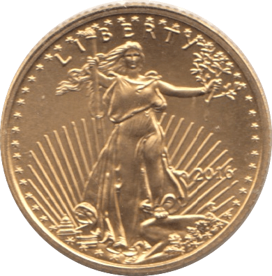 2016 GOLD FIVE DOLLARS USA 1 - Gold World Coins - Cambridgeshire Coins