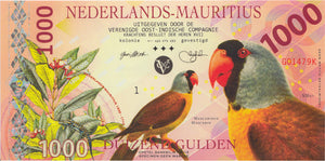 2016 NETHERLANDS-MAURITIUS 1000 GULDEN BANKNOTE REF 1520 - World Banknotes - Cambridgeshire Coins