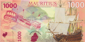 2016 NETHERLANDS-MAURITIUS 1000 GULDEN BANKNOTE REF 1520 - World Banknotes - Cambridgeshire Coins