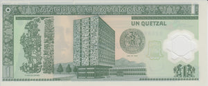 2016 ONE QUETZAL BANKNOTE GUATEMALA REF 752 - World Banknotes - Cambridgeshire Coins