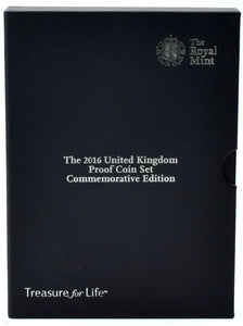 2016 ROYAL MINT COMMEMORATIVE PROOF SET - PROOF SET black - Cambridgeshire Coins