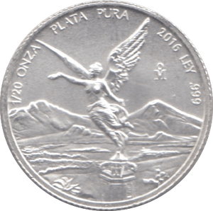 2016 SILVER 1/20 OZ LIBERTAD MEXICO - SILVER WORLD COINS - Cambridgeshire Coins