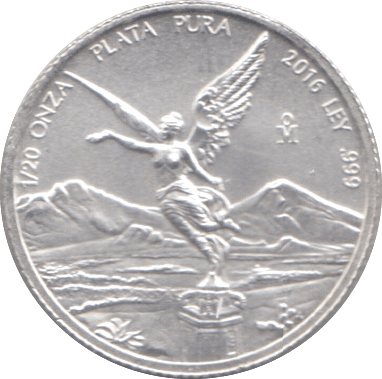 2016 SILVER 1/20 OZ LIBERTAD MEXICO - SILVER WORLD COINS - Cambridgeshire Coins