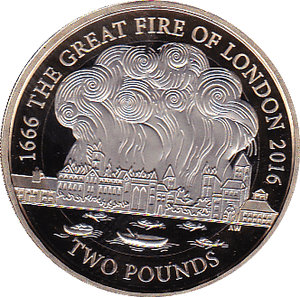 2016 TWO POUND £2 PROOF COIN GREAT FIRE OF LONDON - £2 Proof - Cambridgeshire Coins