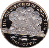 2016 TWO POUND £2 PROOF COIN GREAT FIRE OF LONDON - £2 Proof - Cambridgeshire Coins