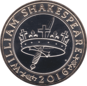 2016 TWO POUND £2 SHAKESPEARE DAGGER BRILLIANT UNCIRCULATED BU - £2 BU - Cambridgeshire Coins