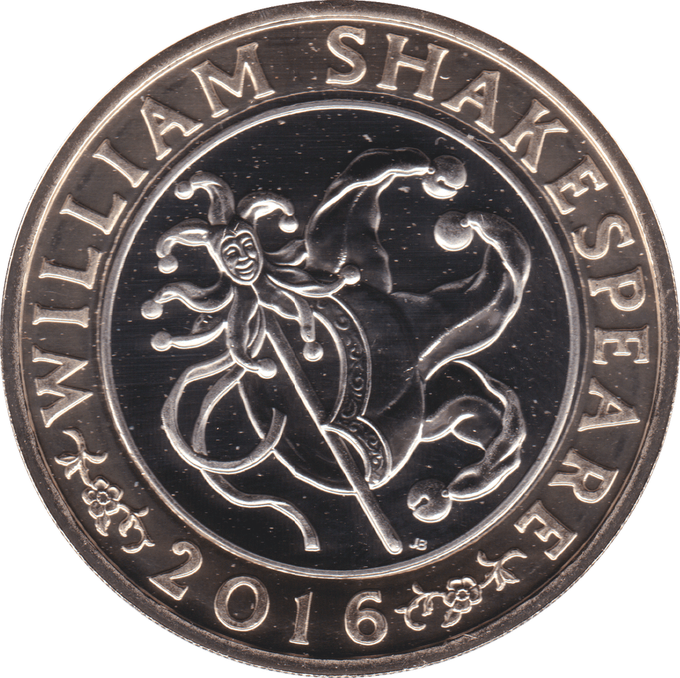 2016 TWO POUND £2 SHAKESPEARE JESTER BRILLIANT UNCIRCULATED BU - £2 BU - Cambridgeshire Coins