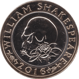 2016 TWO POUND £2 SHAKESPEARE SKULL BRILLIANT UNCIRCULATED BU - £2 BU - Cambridgeshire Coins