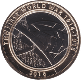 2016 TWO POUND £2 WW1 ARMY BRILLIANT UNCIRCULATED BU - £2 BU - Cambridgeshire Coins