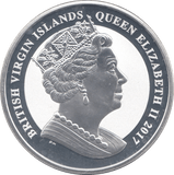 2017 1OZ BRITISH VIRGIN ISLANDS .999 SILVER COIN BU - SILVER WORLD COINS - Cambridgeshire Coins