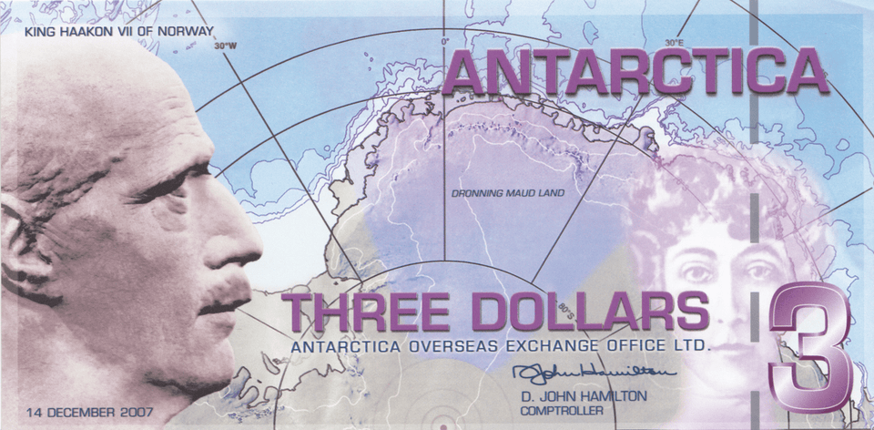 2017 3 DOLLARS PRIVATE ISSUE BANKNOTE ANTARCTICA REF 1161 - World Banknotes - Cambridgeshire Coins