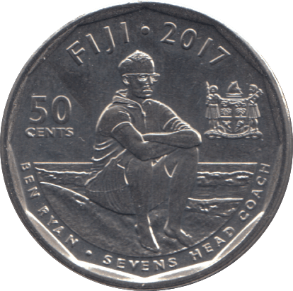 2017 50 CENTS FIJI - WORLD COINS - Cambridgeshire Coins