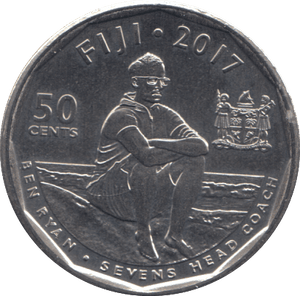 2017 50 CENTS FIJI - WORLD COINS - Cambridgeshire Coins