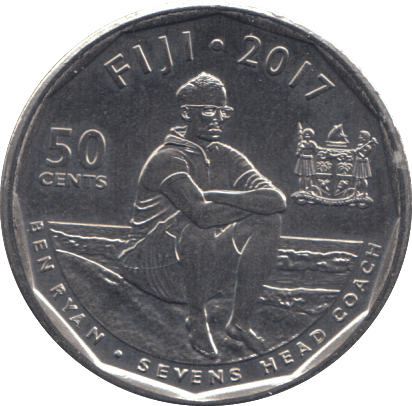 2017 50 CENTS FIJI - WORLD COINS - Cambridgeshire Coins