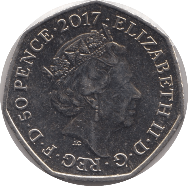 2017 50p THE TALE OF PETER RABBIT COLOURED CIRCULATED BEATRIX COIN - BEATRIX POTTER - Cambridgeshire Coins